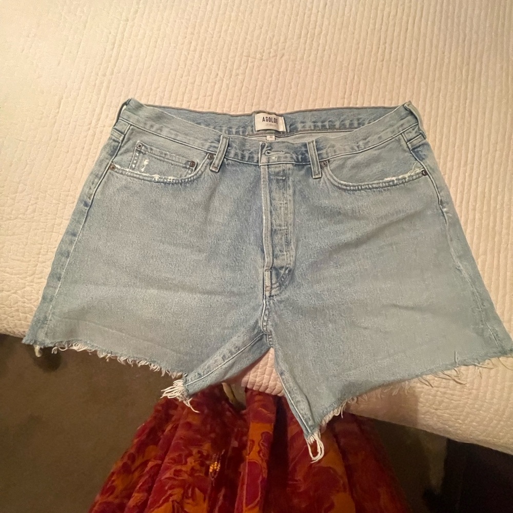 Agolde new never worn Light Blue Denim Shorts